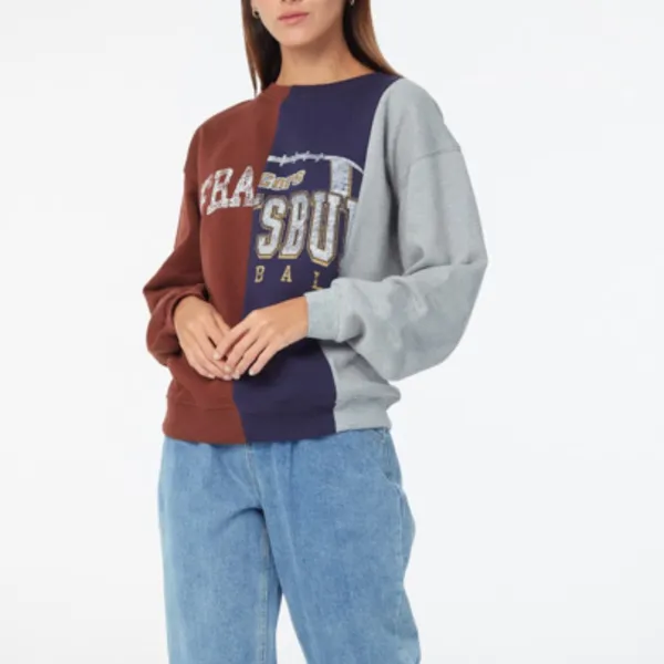 San Francisco Spliced Crew Neck Sweatshirt Size Medium - Image 11