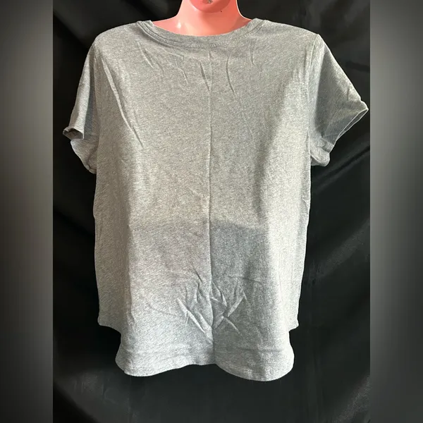 Old Navy Everywear Women’s Gray T-Shirt Bicycle & Sunflower Design SZ LG - Image 8