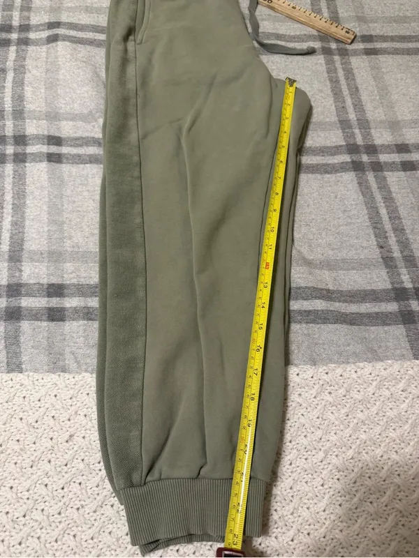 Aerie Womens  Olive Green Drawstring Jogger Pants Medium size - Image 7