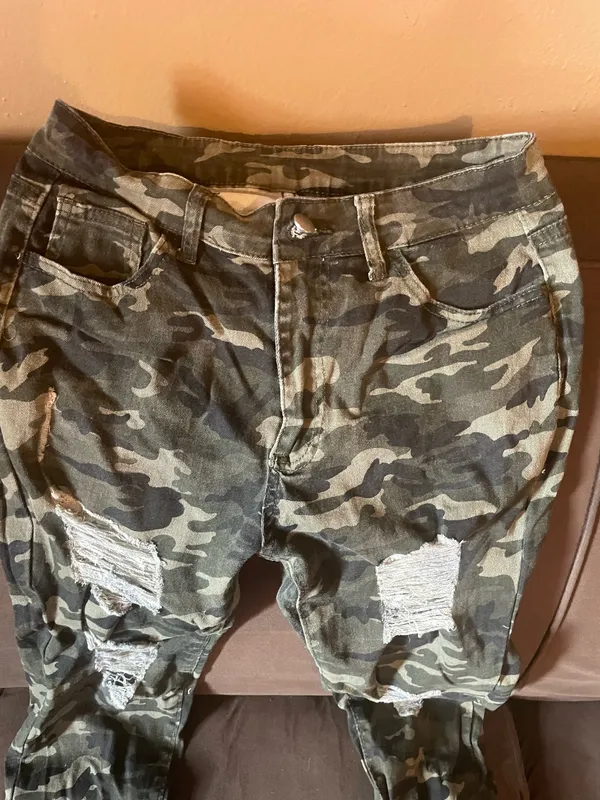 Women’s Fatigue Pants Cotton Size L Green Size L - Image 6
