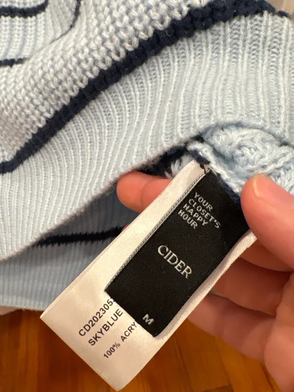 Cider Blue Striped Sweater - Image 2