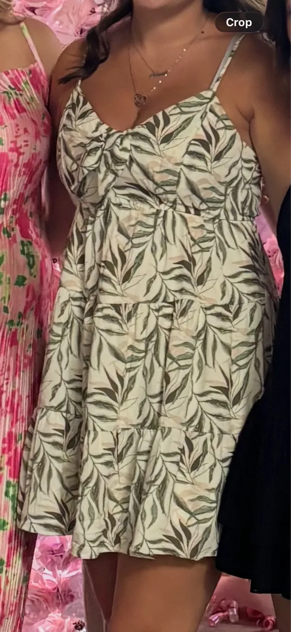 Green summer dress Size M - Image 3