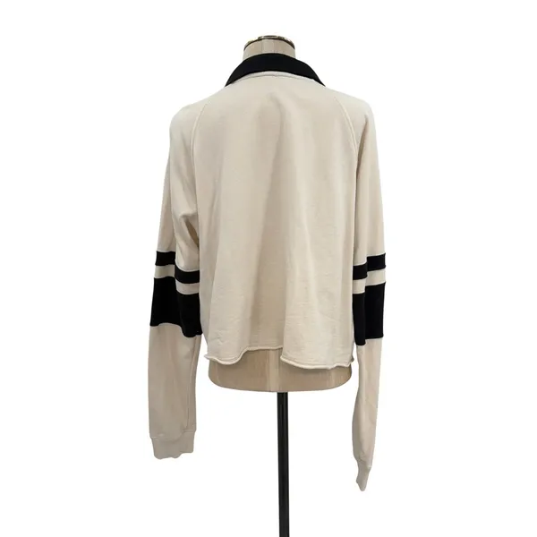 Splits59 Tiger French Terry Rugby Sweatshirt Vintage White Black XL - Image 9