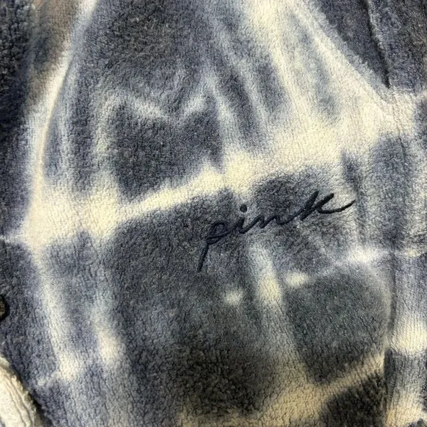 Pink Victoria Secret Tye Dye Blue and White Jogger Sweatpants (Size Small) - Image 5