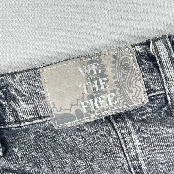We The Free People Jeans Womens 27 Good Luck Barrel Mid Rise Gray Denim Cotton - Image 9