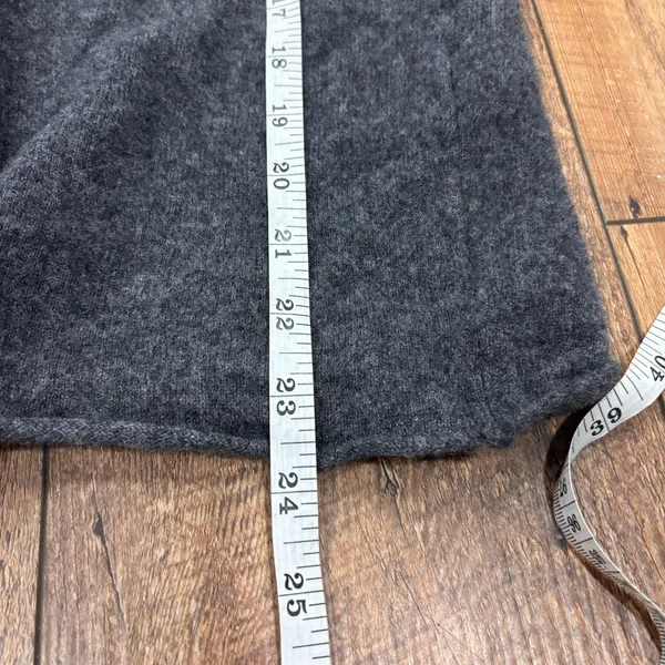 Citizen Cashmere Paris Zip Grey Hoodie Lounge Cozy Longsleeve Sweatshirt Size L - Image 8