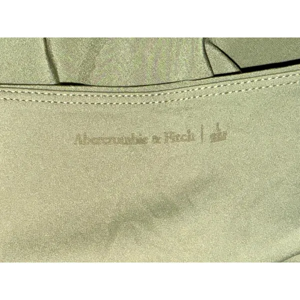 Abercrombie & Fitch Olive Green Spaghetti Strap Slip Dress Shapewear Size Large - Image 4