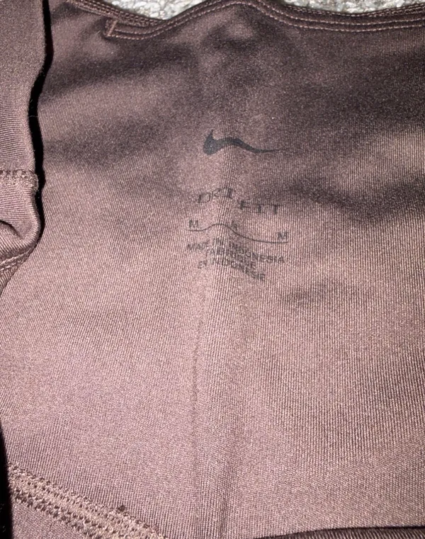 Nike Women’s Brown Leggings Size Medium Mesh Ankles EUC - Image 2