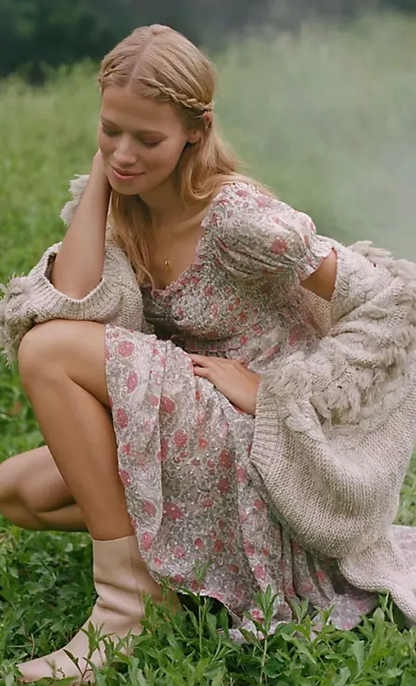 Anthropologie Braided-Sleeve Cardigan - Image 5