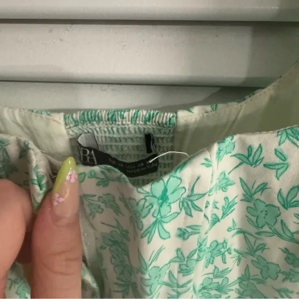 Zara Green Bustier Corset Top - Image 2