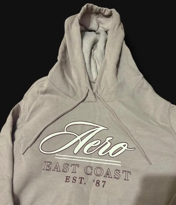 aeropostale tan graphic oversized hoodie - Image 3