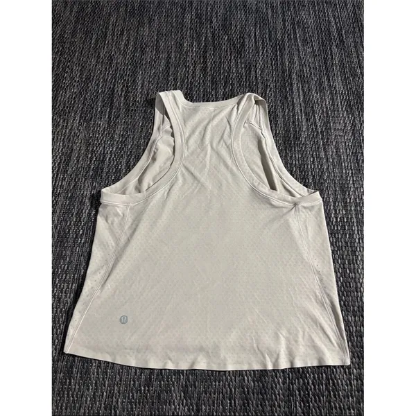 Lululemon Fast and Free Race Length Racerback Tank Lightweight Sheer Mesh Sz 6 - Image 2