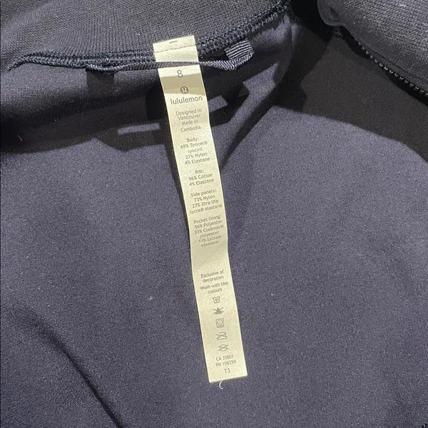 Lululemon Cover Your Tracks Jacket - Midnight Navy Size 8 - Image 5