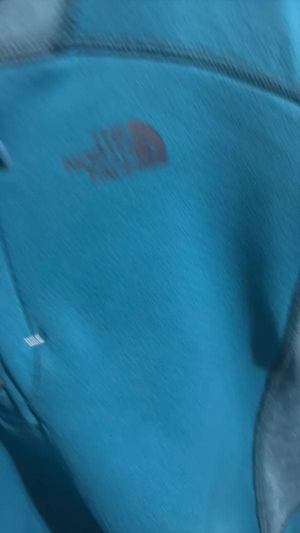 The North Face Womens 1/4 Zip Pullover - Teal Blue Midlayer - Active Pullover  - Image 3