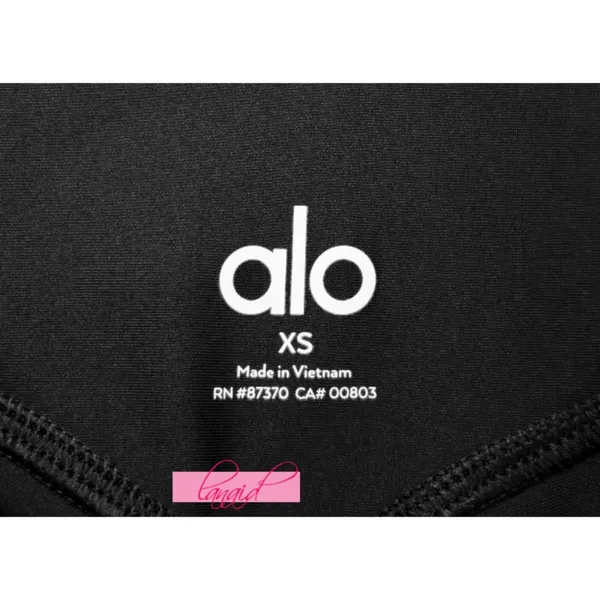 Alo Airlift Mesh High-Waist Celeste Capri Black Sheer Cut-Outs Cutouts Hi-Rise - Image 11