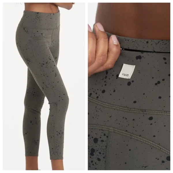 Vuori STRIDE LEGGING Oregano Splatter Size Small Activewear Athletic Athleisure - Image 2