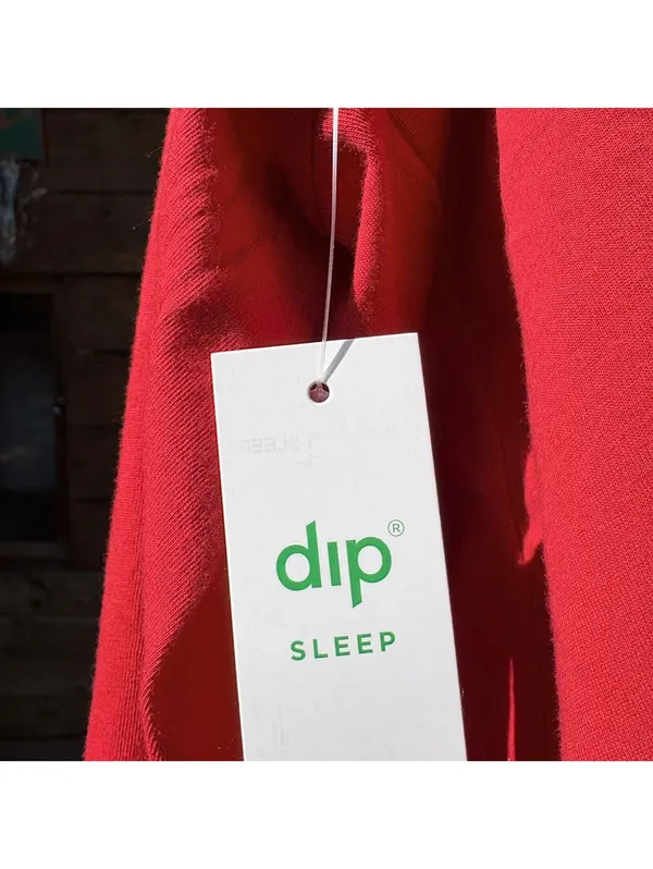 dip Sleep Red Long Sleeve Pajama Set, Size M Size M - Image 6