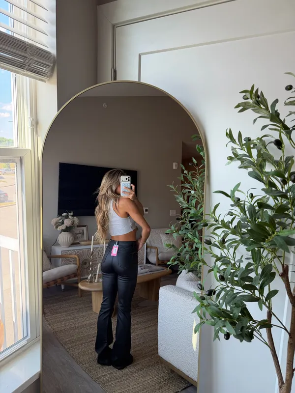 Edikted Leather Pants - Image 3