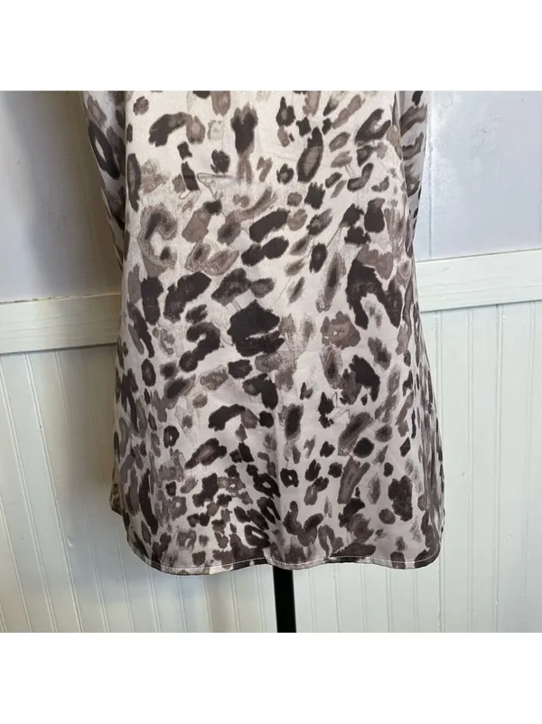 Ann Taylor Loft blouse leopard print - Image 6