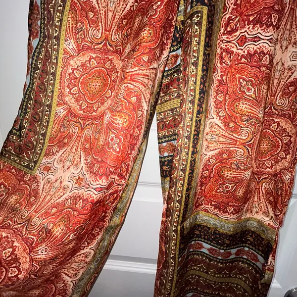 Industry Republic Boho Mix Print Pull On Wide Leg Statement Pants Size M - Image 5
