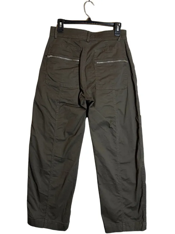 Abercrombie & Fitch Mid-Rise Barrel Utility Pant Women's 27 4 Short Brown NWOT - Image 2