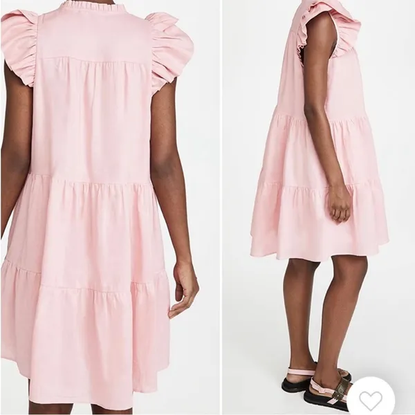 Sea New York Shannon pink tiered dress‎ estimated XL - Image 3
