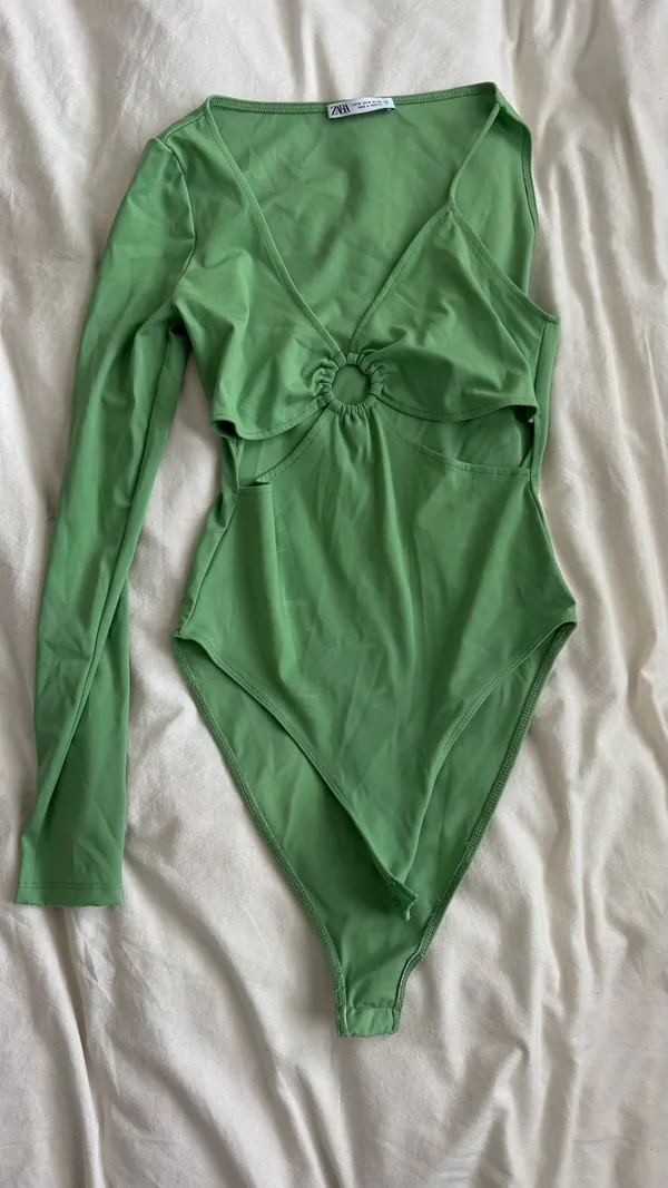 ZARA Lime Green Bodysuit - Image 2