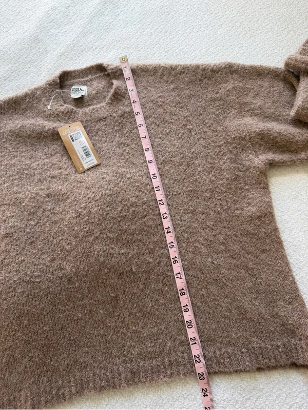 Eddie Bauer Cuddle Up Sweater NEW Medium Oatmeal Tan - Image 5