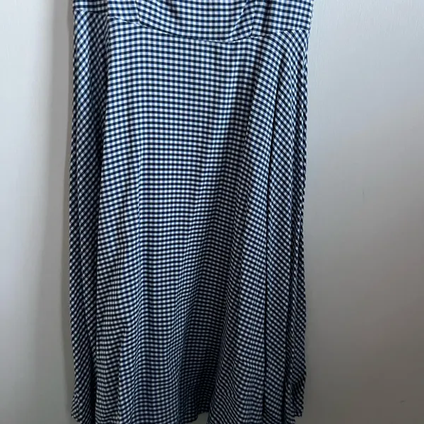 Old Navy Blue and White Gingham Dress - Image 2