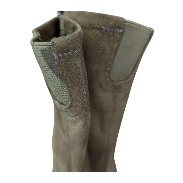 Marc Fisher LTD Uday Tan Suede Pointed Toe Block Heel Boots‎ Size 6.5M - Image 2