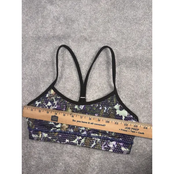 lululemon Flow Y Bra 4 black multi print - Image 7