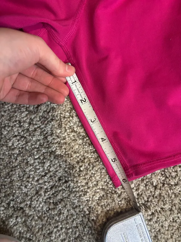 Pink Alo Yoga Biker Shorts - Image 6