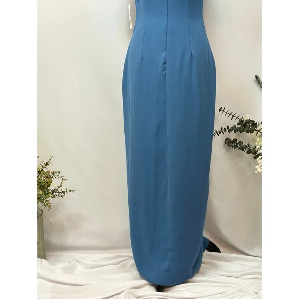 Alexia Admor Dixie Mockneck Maxi Sheath Dress in Denim Blue 4 - Image 16