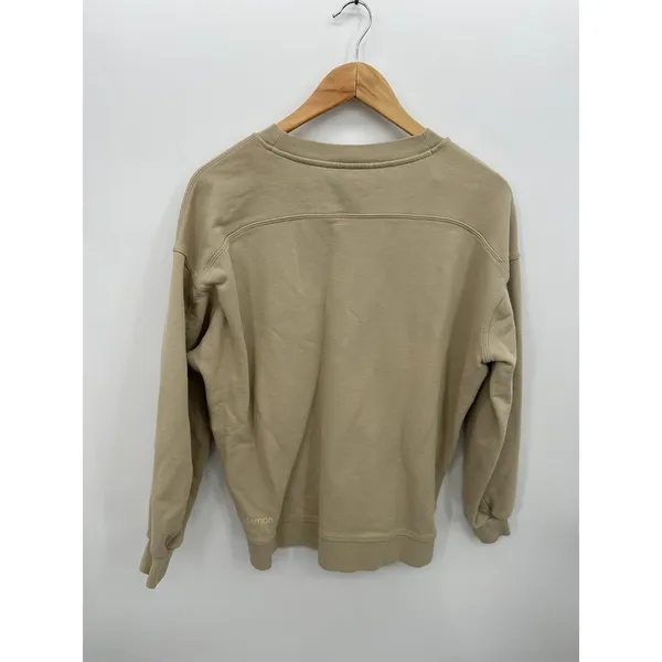 Lululemon Perfectly Oversized Crewneck Sweatshirt Tan Khaki Women Size 8‎ - Image 3