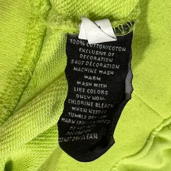 Black Pyramid Neon Cropped Hoodie Women’s Small - Image 3
