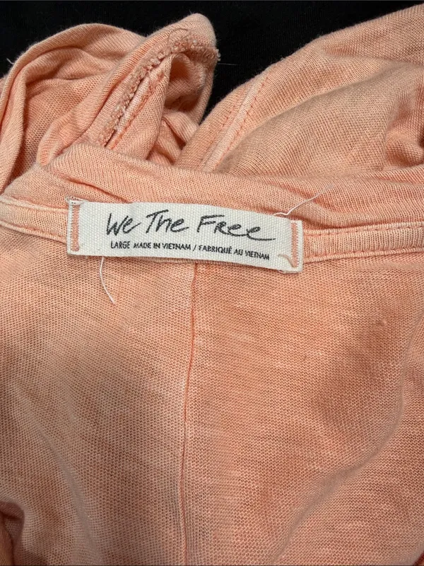 Free people we the free Lightweight Peach orange Tee large - Image 2
