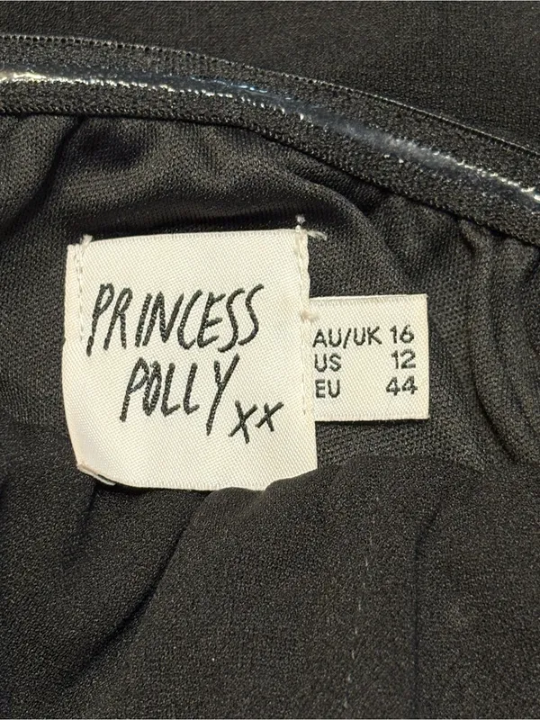 Princess Polly Strapless Black Corset Dress size 12 - Image 5