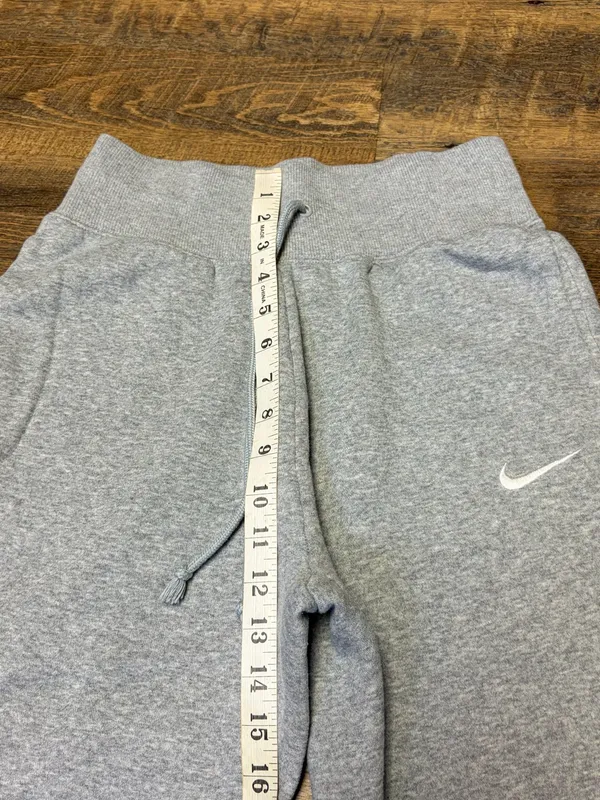 Nike Sportswear Phoenix Fleece High-Waist Joggers Womens Small Gray Sweatpants - Image 4