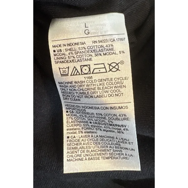 Old Navy Black Ribbed Stretch Sweetheart Neck Thick Material Bodysuit Women's L - Image 10