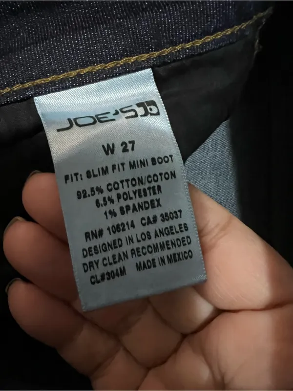 Joe’s Jeans Starlet Slim Mini Bootcut Victoria Wash Dark Denim Jeans - Image 11