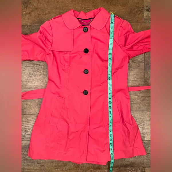 Banana Republic Pink Y2K Style Belted Trench Coat - Image 12