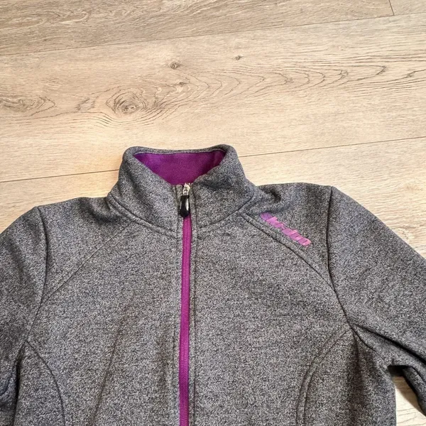 Ski-Doo Snowmobile Grey Sweatshirt Small S Tech Fleece Jacket‎ Zipper Pockets - Image 3