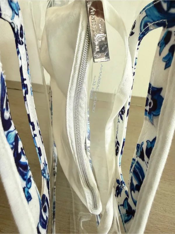 Dolce & Gabbana Light Blue Small Clear Tote Bag w/inner Pouch Purchase Gift NWOT - Image 6