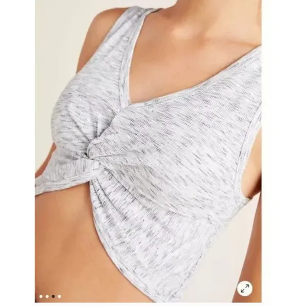 NWT Free People Movement New Moon Cropped Twisted Knotted Front Top size medium - Image 2