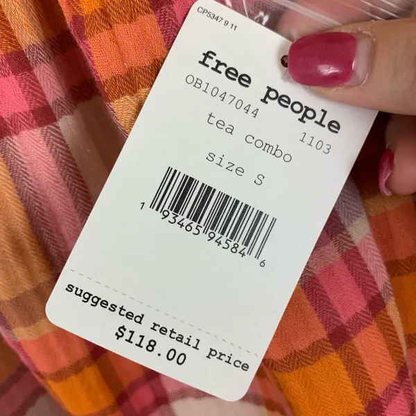 Free People Siena Plaid Pullover Top - Image 6