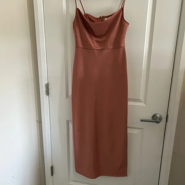 Sachin + Babi Brown Slip Midi Dress - Image 2