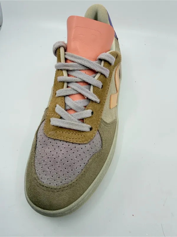 VEJA  V-10 SUEDE MULTICO PEACH SZ 7 - Image 6