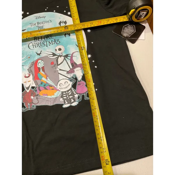 Disney The Nightmare Before Christmas Women Graphic Tee Size S w/ Short Sleeves G-029 - Image 5