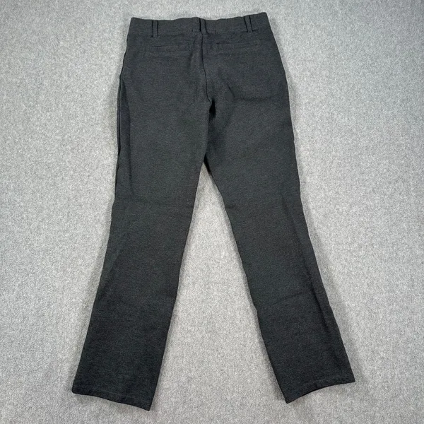 Quince Ponte Straight Leg Pant Women's X-Small Petite Charcoal Gray Pull On - Image 8