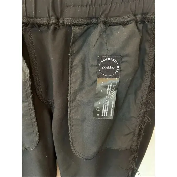 PASKHO ULTRA COMFORTABLE PANTS IN BLACK NERO Travel Jogger Size small - Image 3